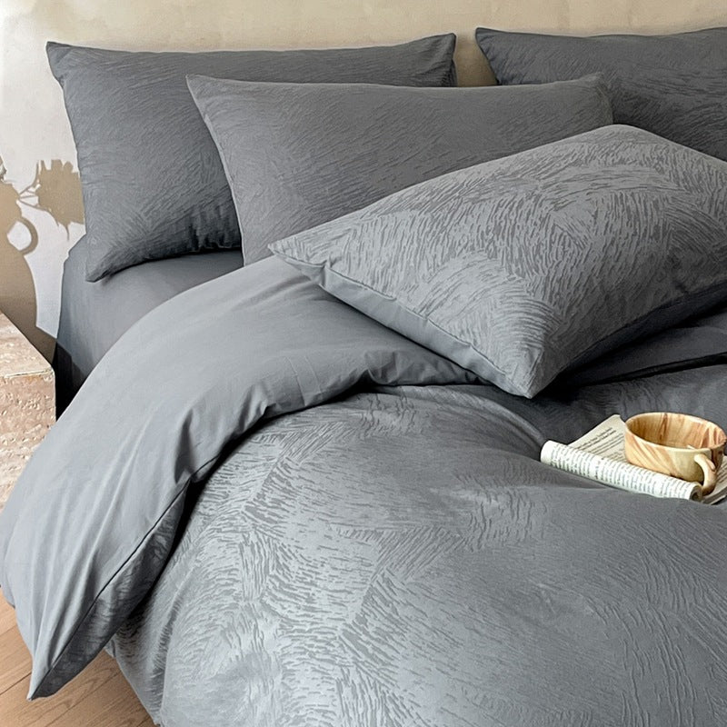 Textured Microfiber Bedding Set