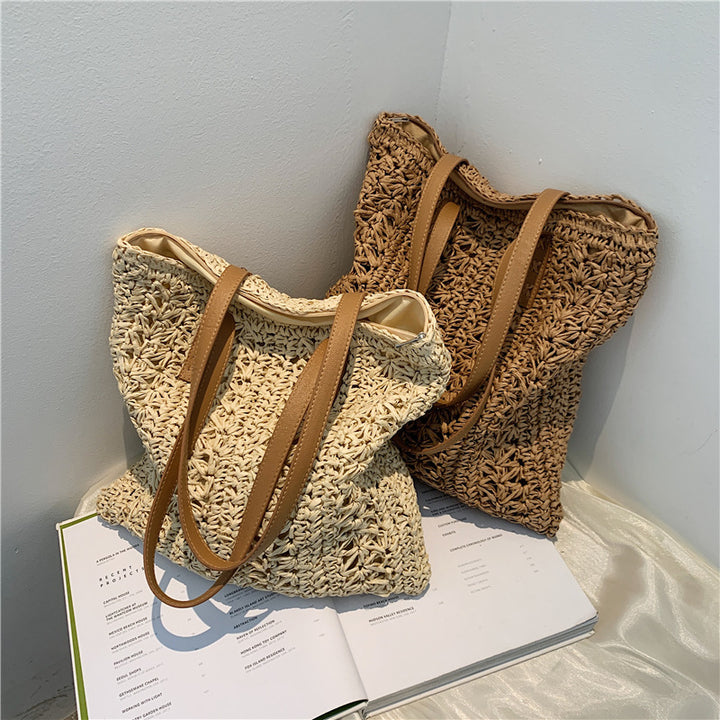 Hand-knotted tote bag made from natural materials Stornfield