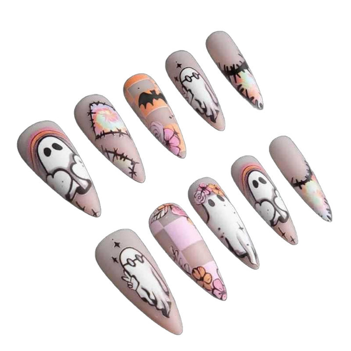 Artistic Halloween-Themed Nail Set Stornfield