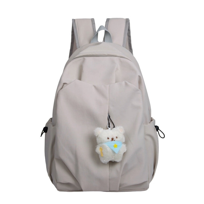 Backpack with High-Quality Craftsmanship and Cute Teddy Pendant Stornfield
