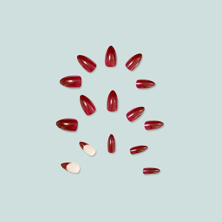 Elegant stiletto artificial nails with ombre effect Stornfield