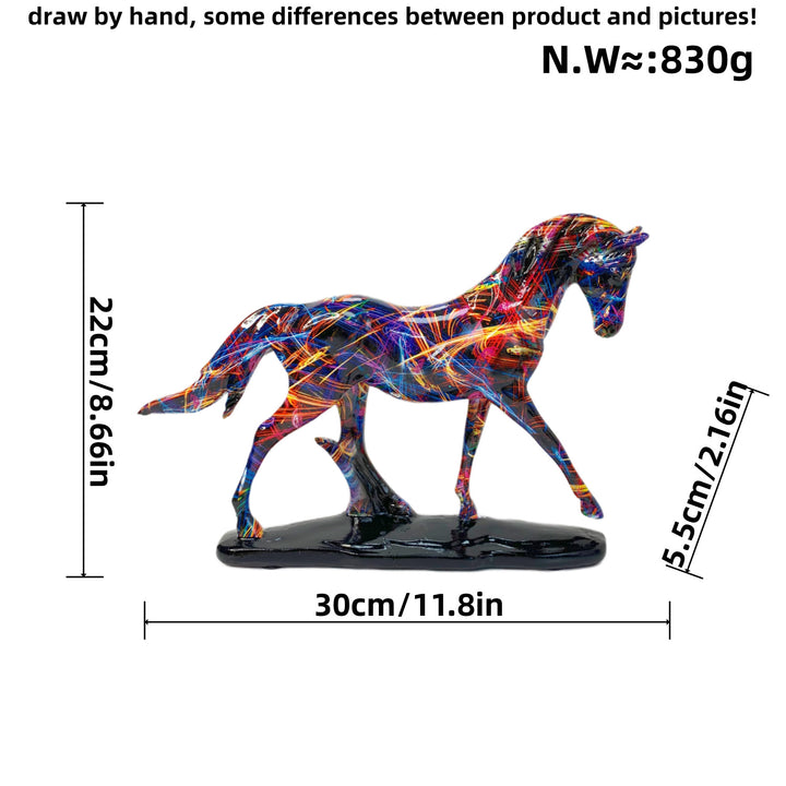 Artful Running Horse Sculpture Stornfield