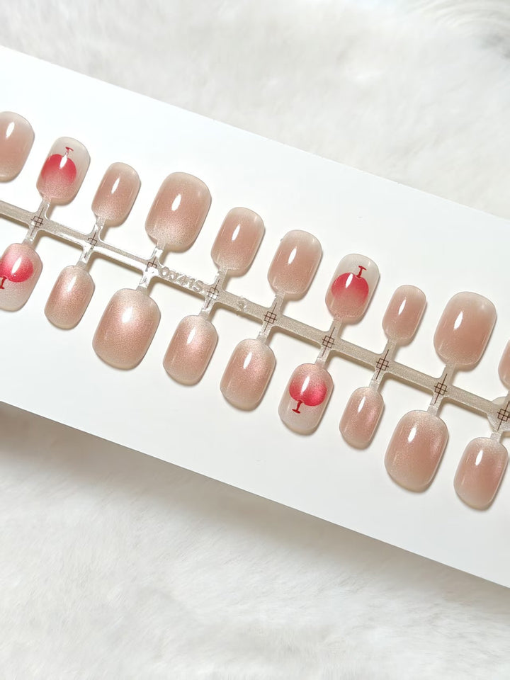 Elegant artificial nails with glitter and cocktail design Stornfield