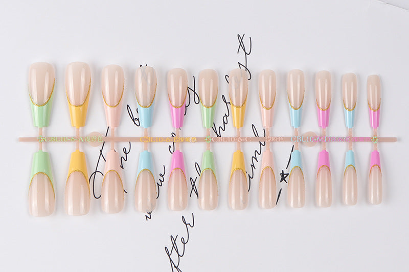 Long Artistic Press-On Nails Stornfield
