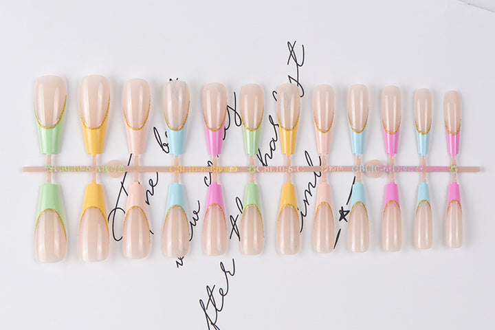 Long Artistic Press-On Nails Stornfield