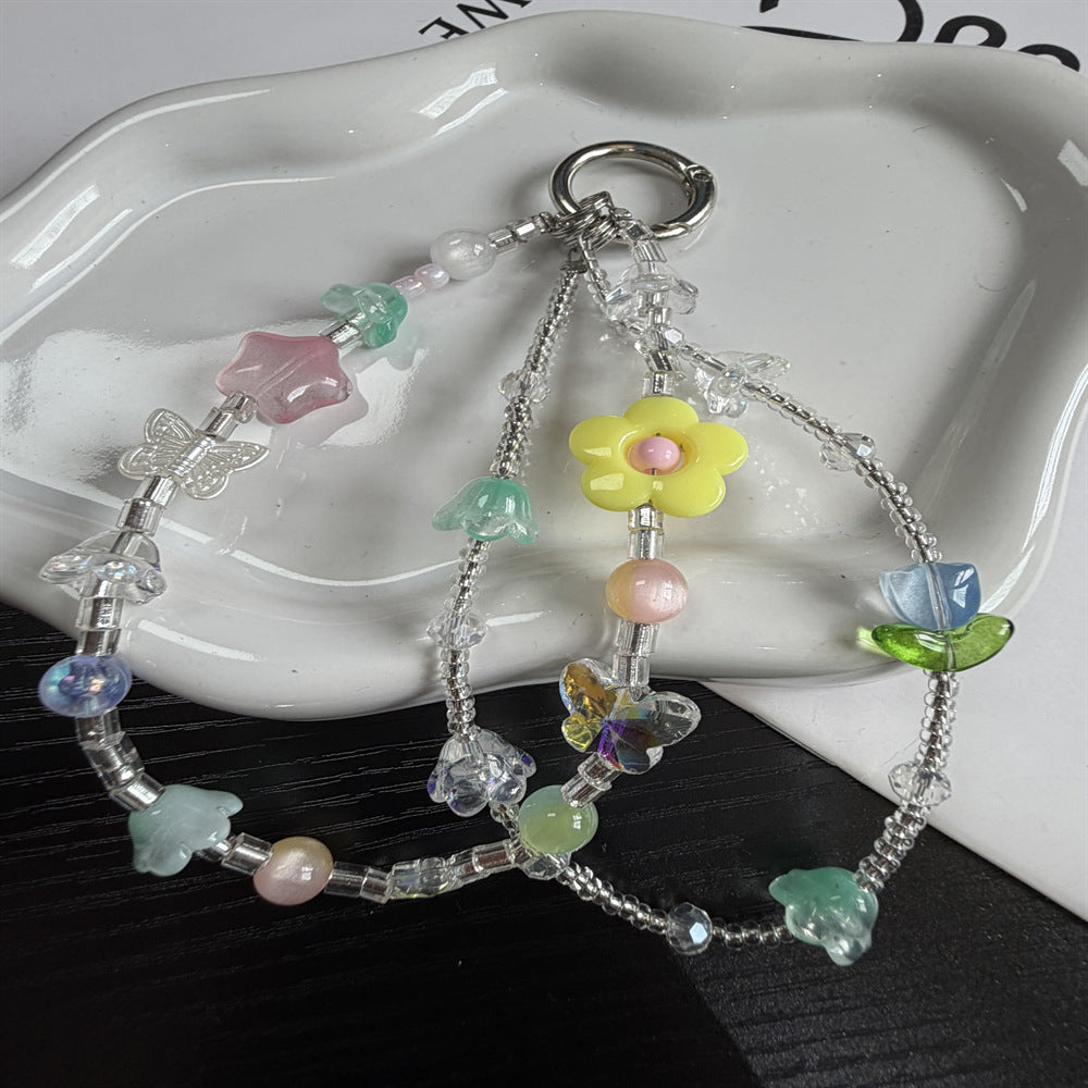 Whimsical Character Beaded Charm Keychain Stornfield