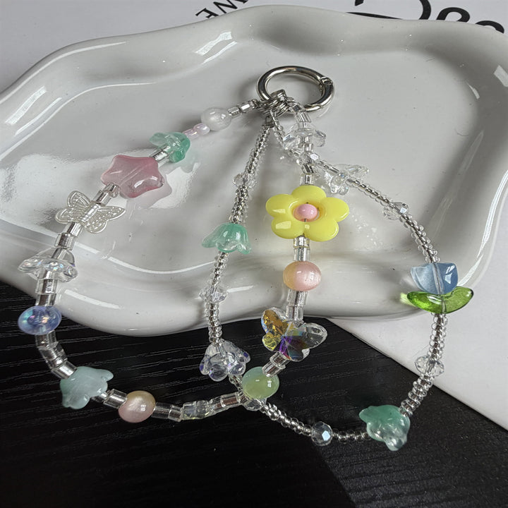 Whimsical Character Beaded Charm Keychain Stornfield