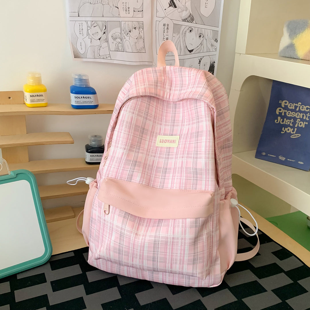 Chic Checked Casual Backpack Stornfield