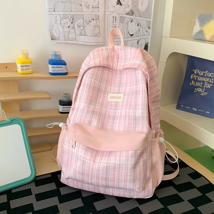 Chic Checked Casual Backpack Stornfield