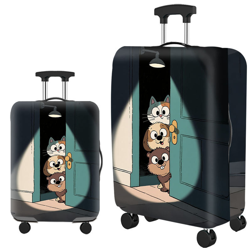Tropical Leaf Print Hard Shell Luggage Stornfield