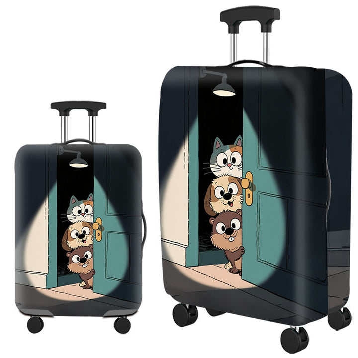 Tropical Leaf Print Hard Shell Luggage Stornfield