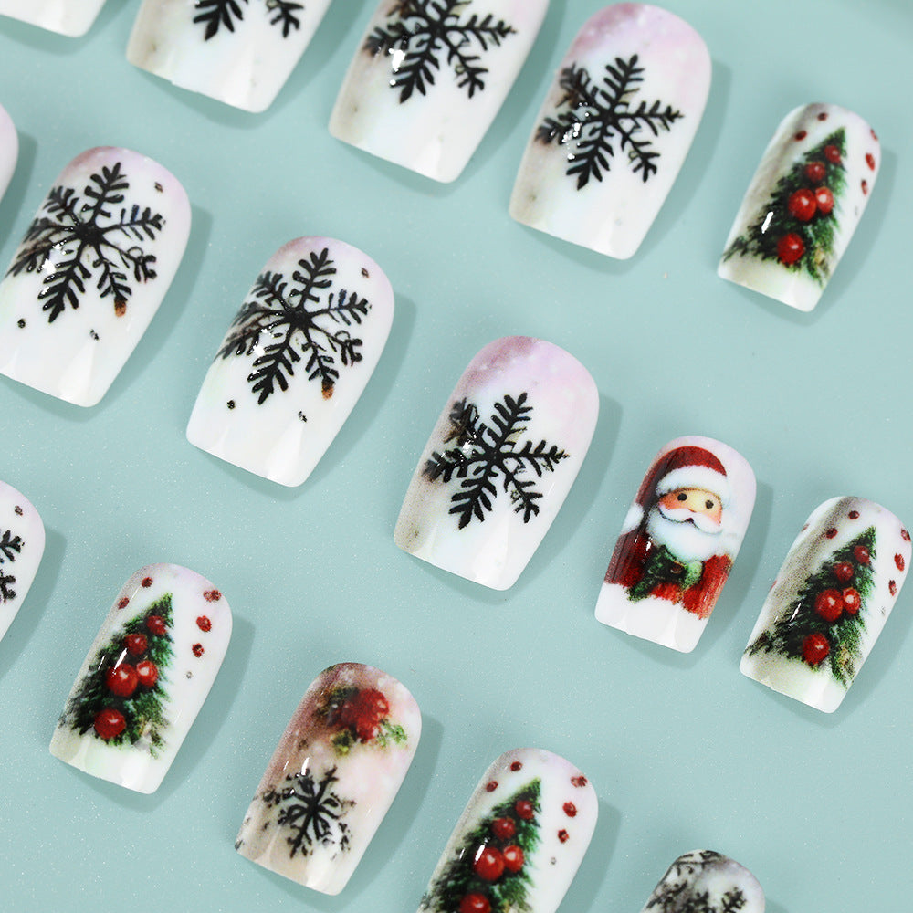 Festive artificial nails with Christmas motifs Stornfield