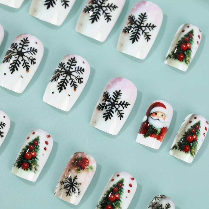 Festive artificial nails with Christmas motifs Stornfield