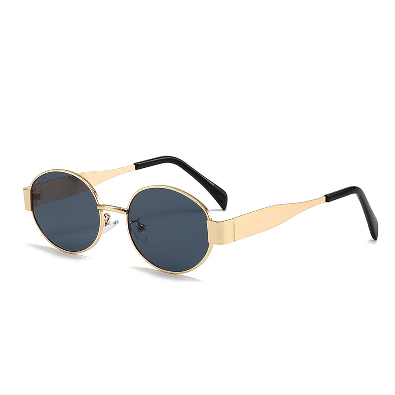 Women's fashionable oval sunglasses with unique frame Stornfield