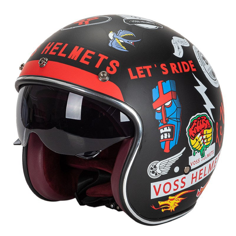 Classic Jet-Style Motorcycle Helmet Stornfield