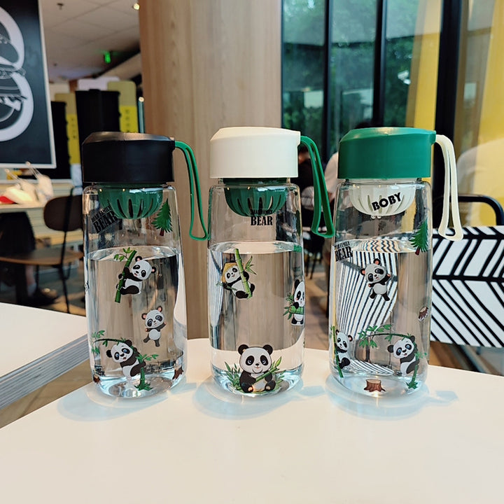 Ladies Playful Water Bottle with Cheerful Panda Design Stornfield