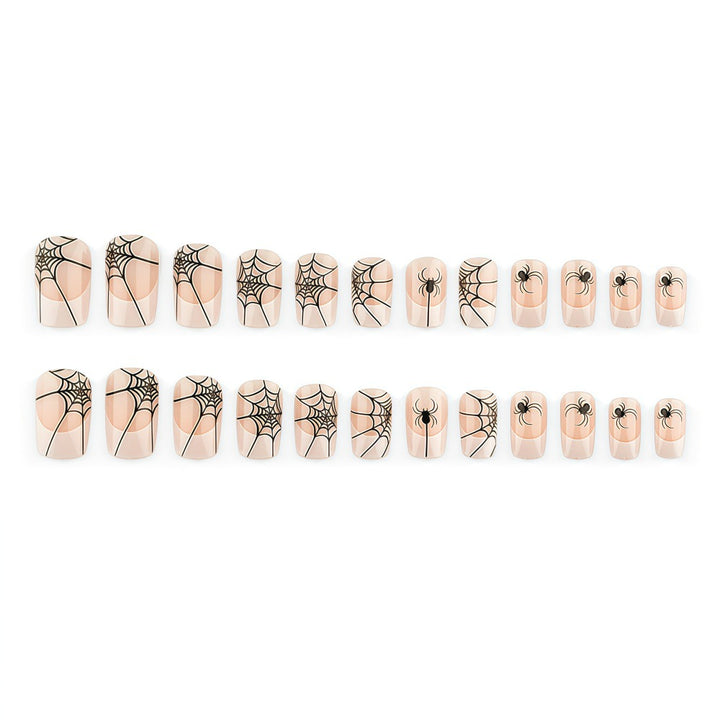 Halloween Artificial Nail Set with Spider Web Design Stornfield