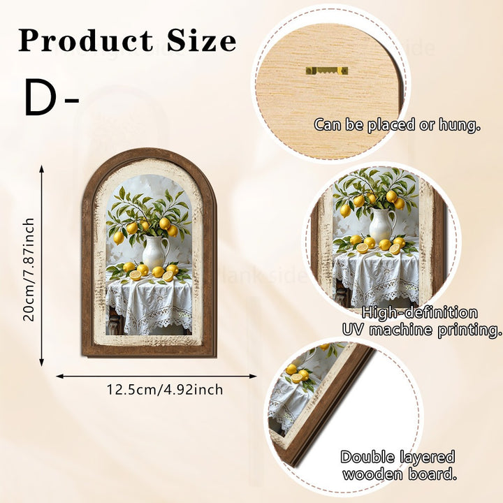 Wall decoration with lemon pattern Stornfield