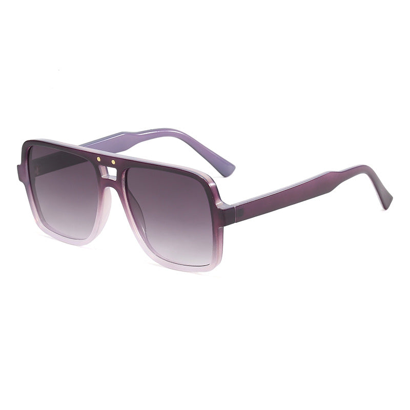 Women's square oversized sunglasses with trendy transparent frame Stornfield
