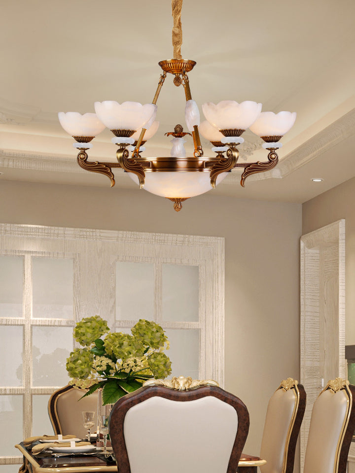 Ornate Floral Design Chandelier