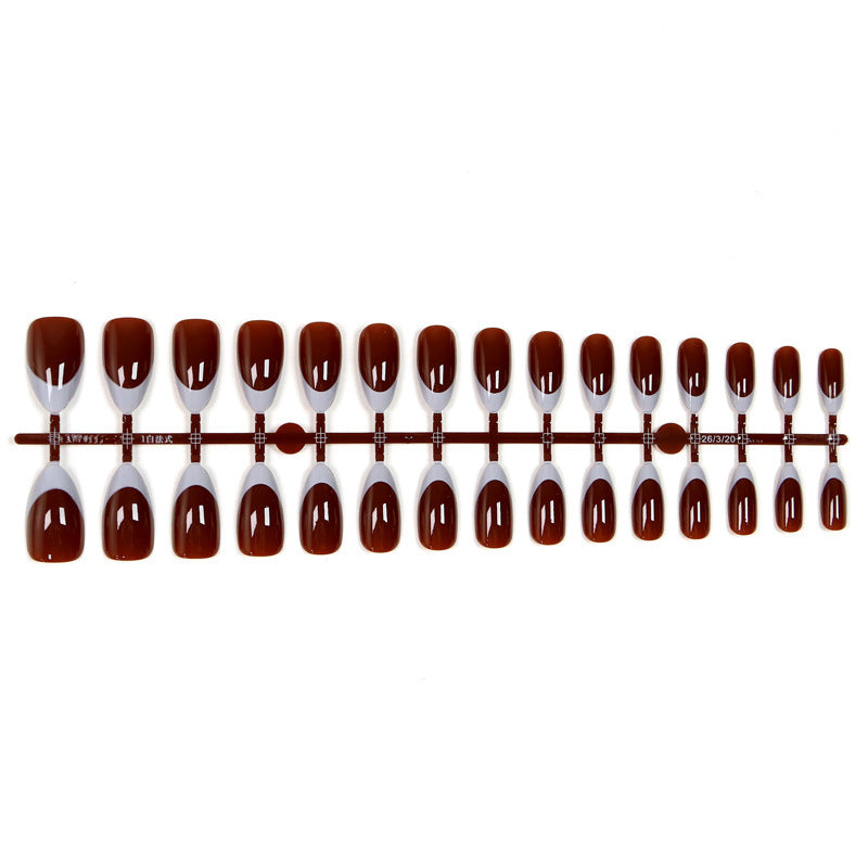 Elegant Artificial Nails with French Design Stornfield