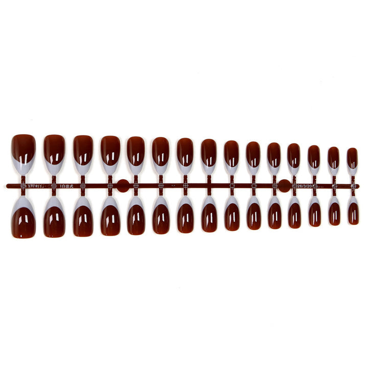 Elegant Artificial Nails with French Design Stornfield