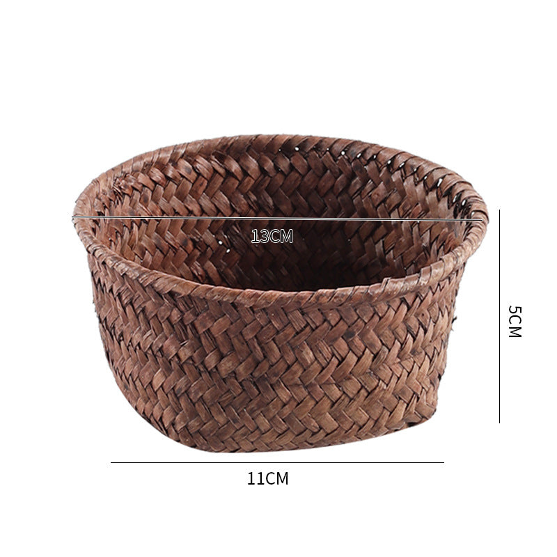 Handmade Natural Fiber Storage Basket Stornfield