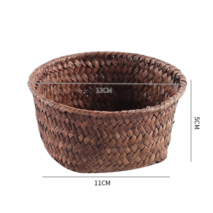 Handmade Natural Fiber Storage Basket Stornfield