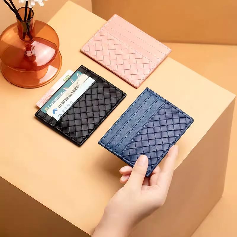 Woven Leather Card Holder Stornfield