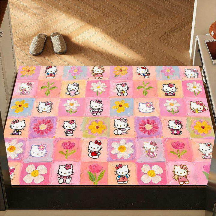 Playful Cartoon-Themed Welcome Mat