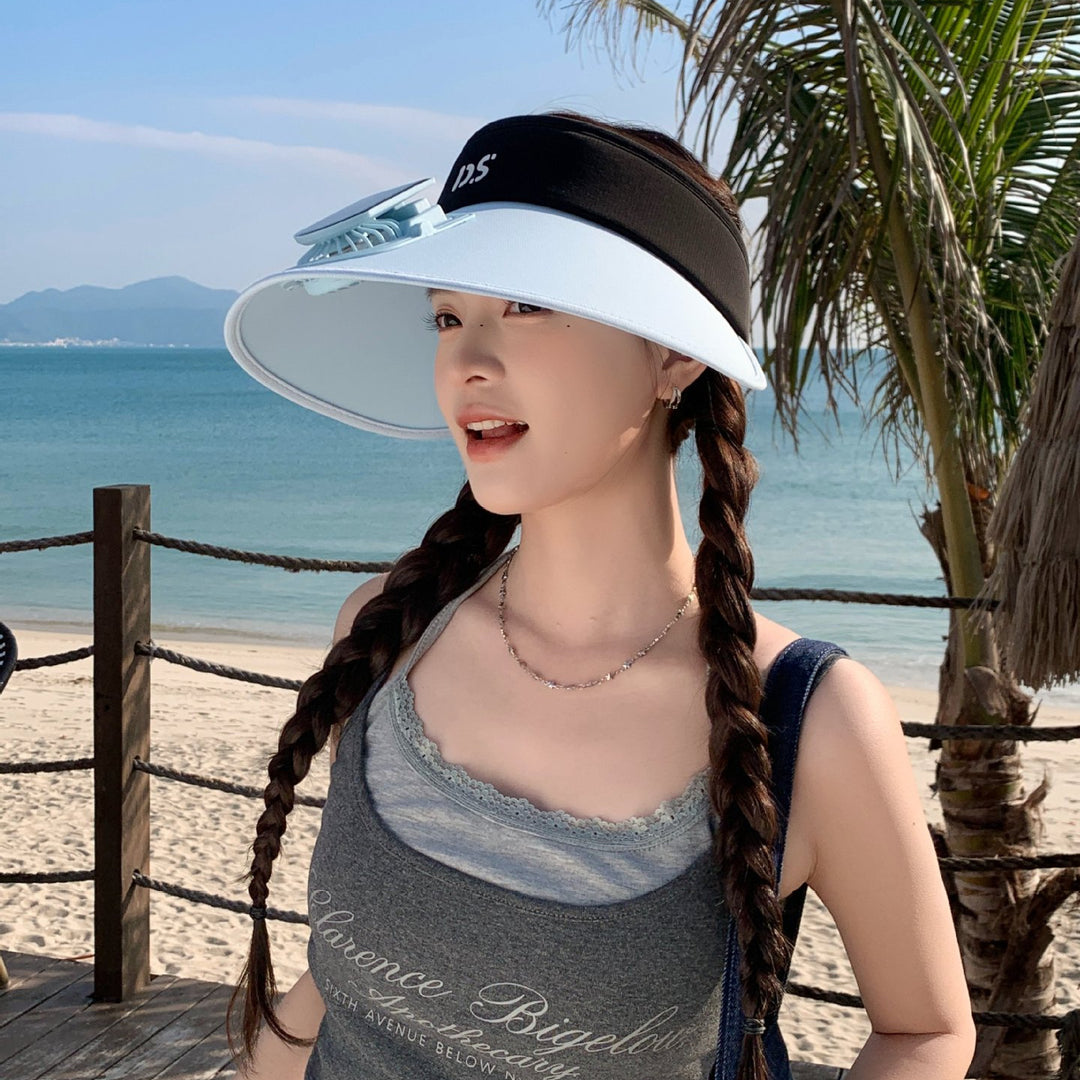Adjustable sun visor with extra wide brim and breathable headband Stornfield