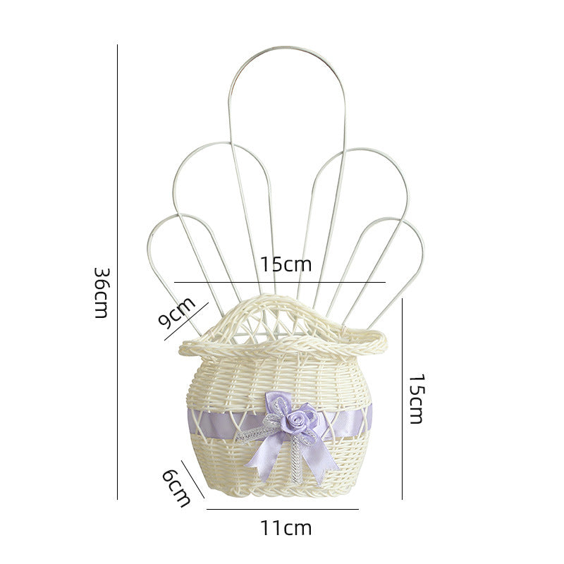 Decorative Woven Flower Basket Stornfield