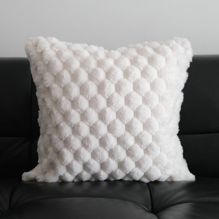 Plush Textured Accent Pillow