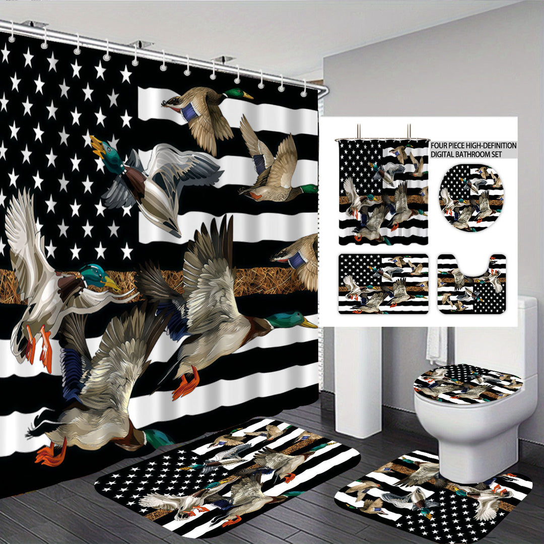 Digital Duck-Themed Bathroom Set Stornfield