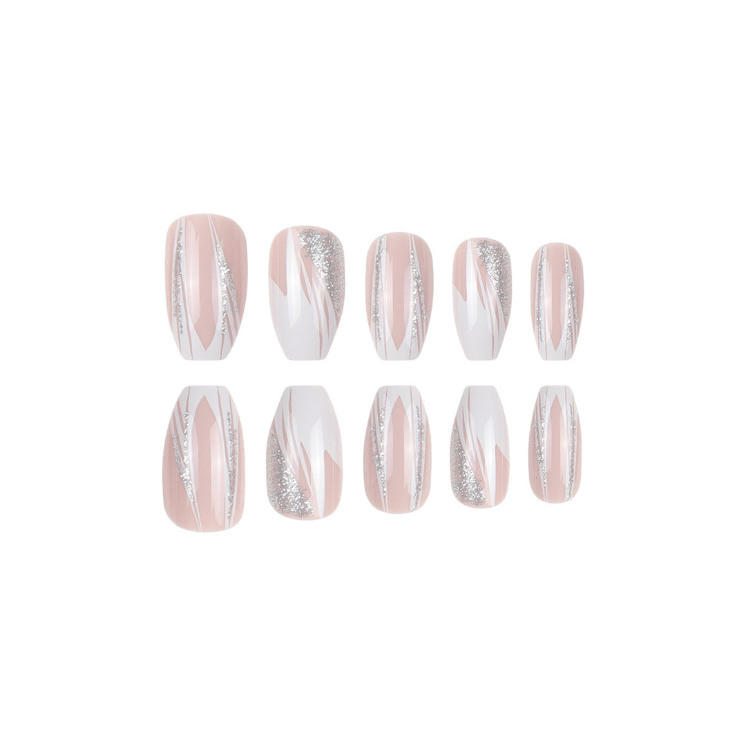 Elegant Stiletto Press-On Nails with Crystal Accents Stornfield