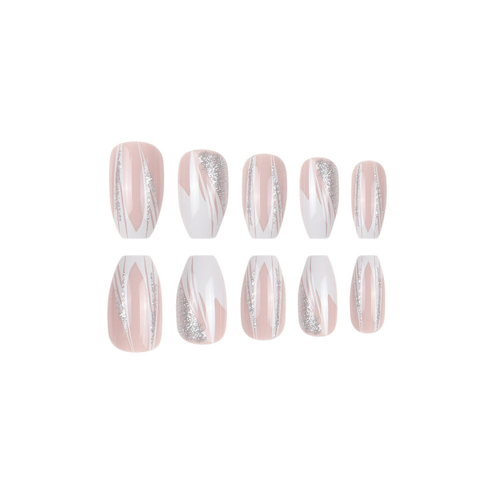 Elegant Stiletto Press-On Nails with Crystal Accents Stornfield