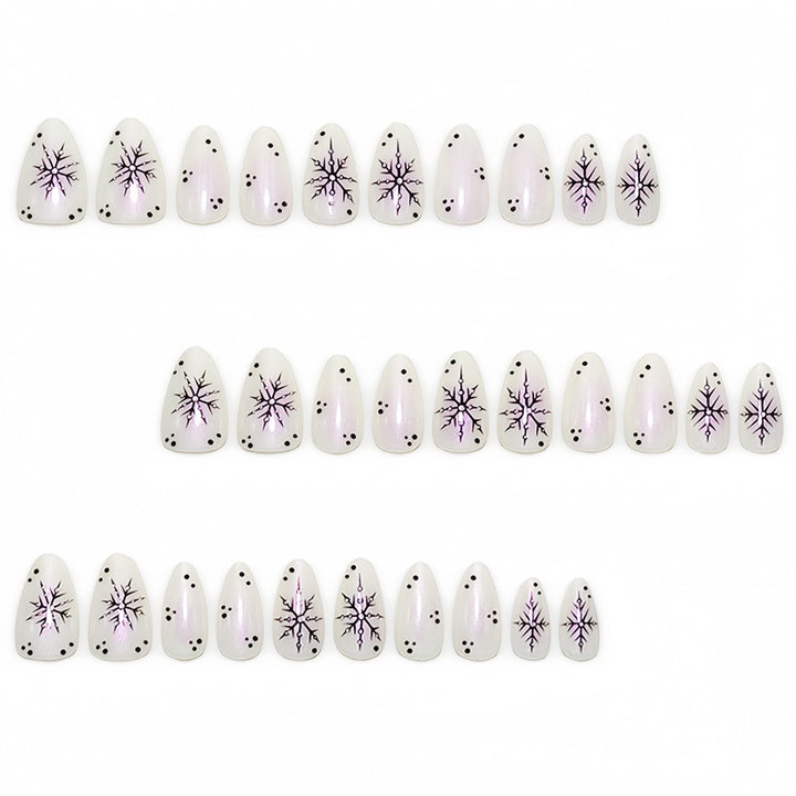 Creative Art Nails with Elegant Snowflake Design Stornfield
