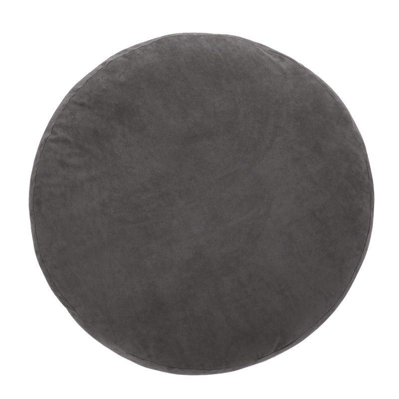 Floor cushion pouf with shape-stable filling and removable cover