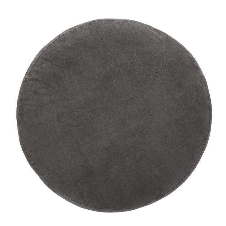 Floor cushion pouf with shape-stable filling and removable cover