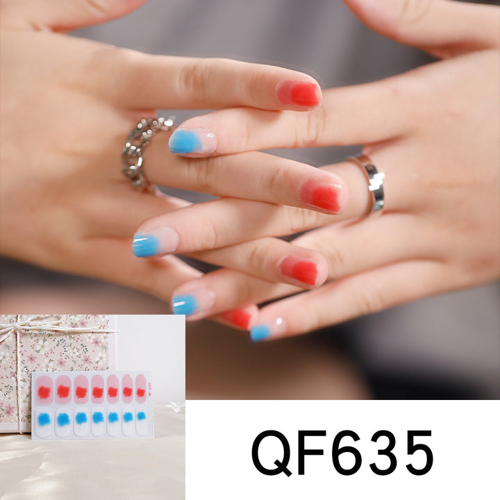 Artificial nail design with heart motif Stornfield
