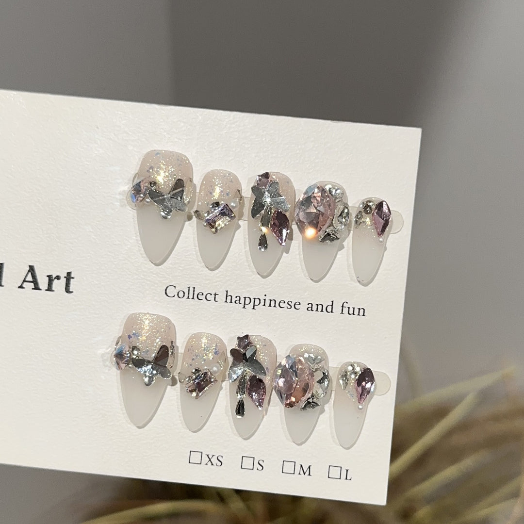 Luxurious Glamorous Press-On Nail Art Set