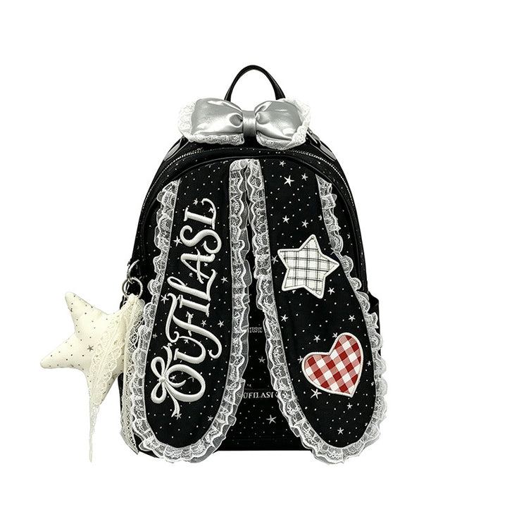 Embroidered Bunny-Themed Backpack Stornfield