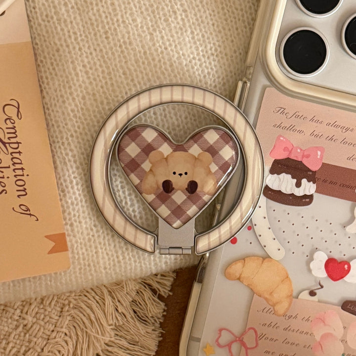 Playful smartphone finger holder with bear motif Stornfield