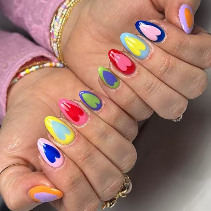 Artificial nails in modern heart design Stornfield