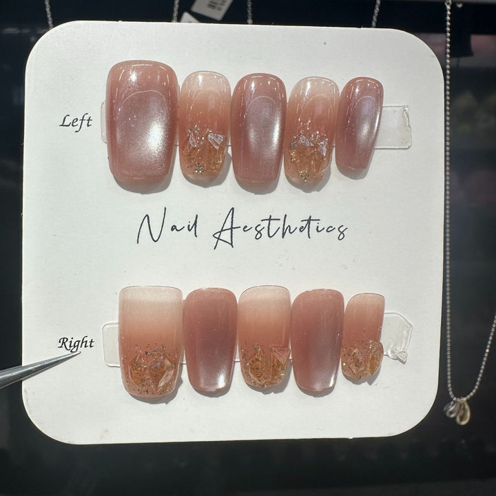 Aesthetic Press-On Nail Set Stornfield