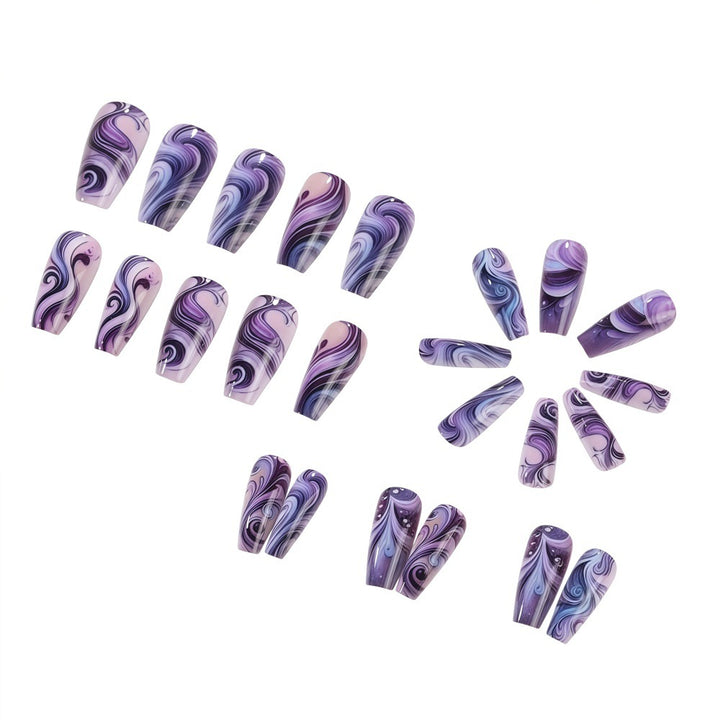Artificial nails with elegant marble design Stornfield