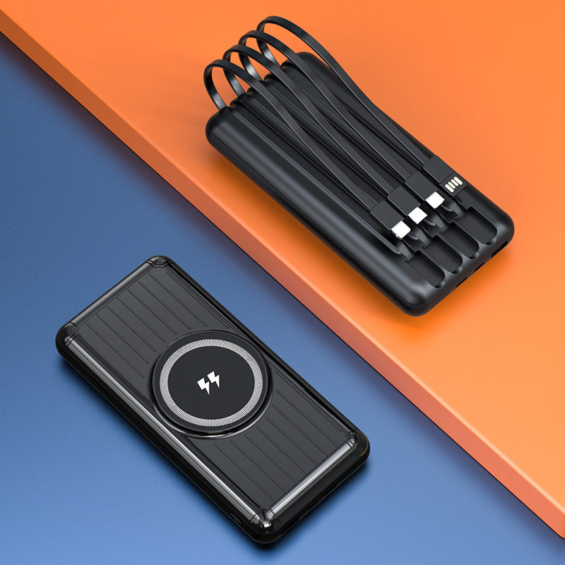Compact power bank with integrated charging cable and fast USB-C connection Stornfield