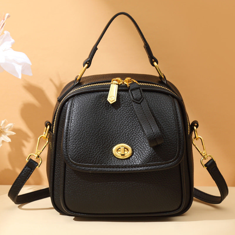 Textured Vegan Leather Crossbody Handbag Stornfield