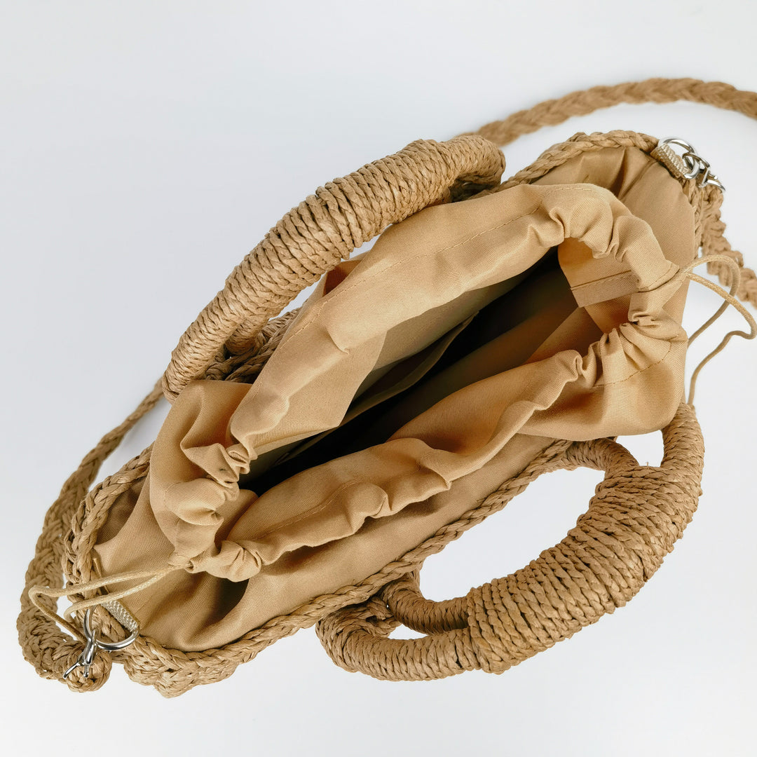 Handcrafted rattan bag with shoulder strap Stornfield