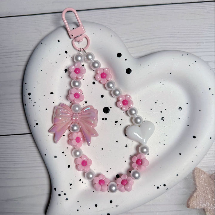 Decorative Floral Beaded Keychain Stornfield